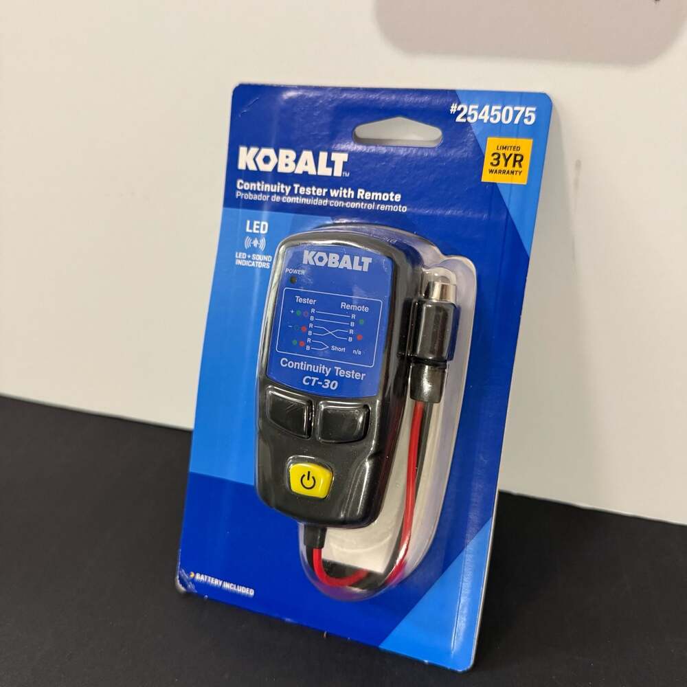 Kobalt Continuity Tester with Remote CT-30 Item #2545075‎ - Picture 3 of 7